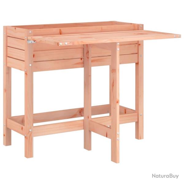 Jardinire bac lit surlev plantes fleurs terrasse jardin avec dessus de table pliable bois de Dou