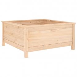Jardinière bac lit surélevé plantes fleurs terrasse jardin 82,5 x 82,5 x 39 cm bois de pin massif m