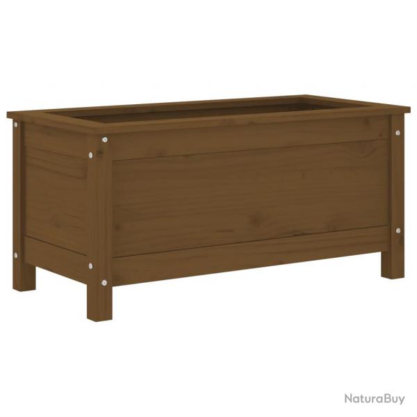 Jardinire bac lit surlev plantes fleurs terrasse jardin 82,5 x 40 x 39 cm bois massif de pin mar
