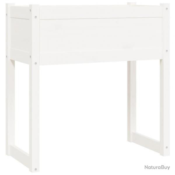 Jardinire bac lit surlev plantes fleurs terrasse jardin 78 x 40 x 81 cm bois massif de pin blanc