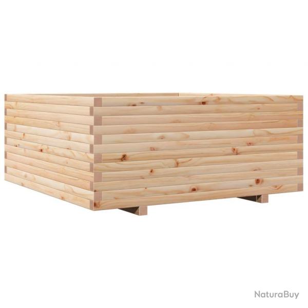 Jardinire bac lit surlev plantes fleurs terrasse jardin 110 x 110 x 49,5 cm bois de pin massif m