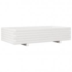 Jardinière bac lit surélevé plantes fleurs terrasse jardin 110 x 60 x 26,5 cm bois de pin massif bl