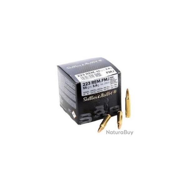 CARTOUCHES SB .223 REM FMJ 55gr x100