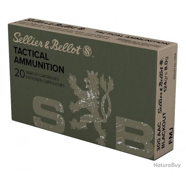 CARTOUCHES SB .300 AAC BLACKOUT FMJ 124gr x20