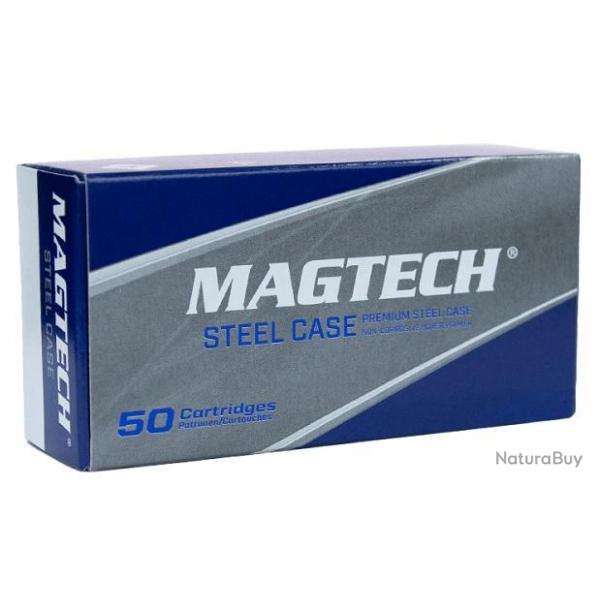 CARTOUCHES MAGTECH 9x19 FMJ STEEL CASE 124GR