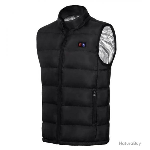 TOP ENCHERE....GILET CHAUFFANT noir ou bleu (au choix) sans manche 9 Zones Chauffantes  USB.....