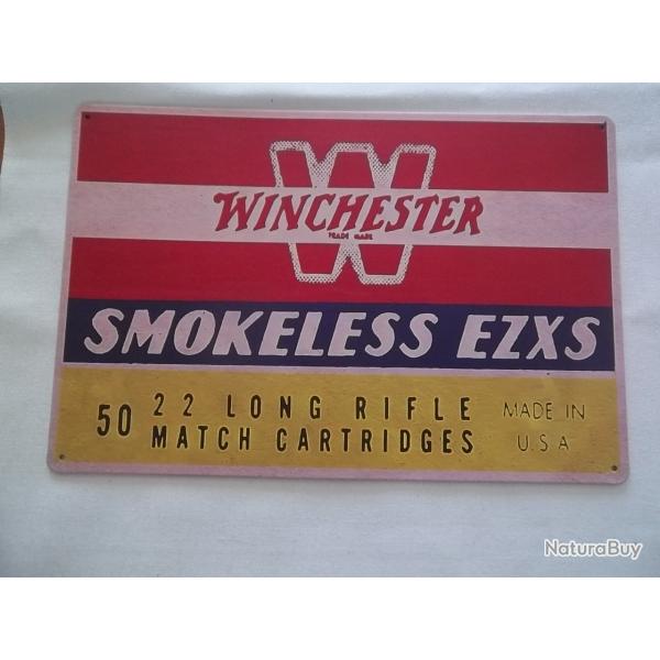 PLAQUE WESTERN (pub pour munitions winchester)
