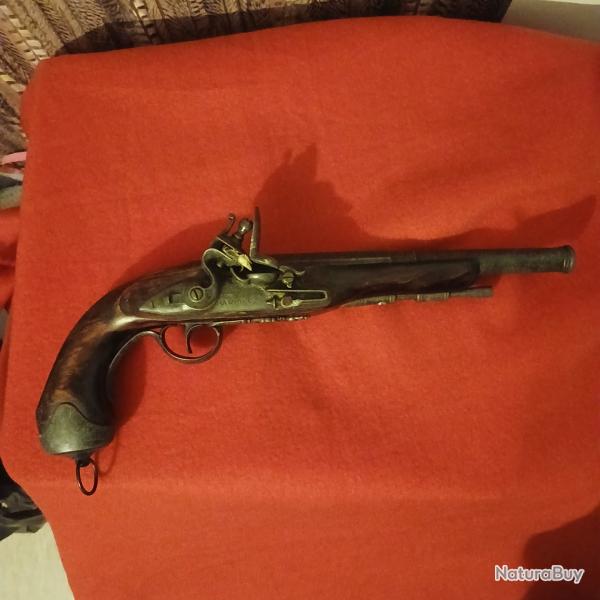 Replique pistolet a silex hawkins