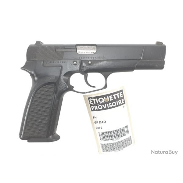 BRADERIE OCCASION - PISTOLET DOTATION POLICE FLAMANDE BROWNING GP35 DAO CAL.9X19 ref.2