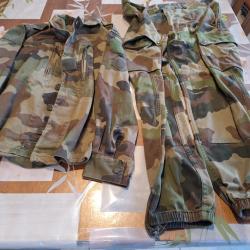 Ensemble  pantalon et  veste  militaire  comme neuf  taille 40 pour 10l'ensemble