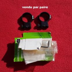 colliers de montage diam.30 acier pour carabine RUGER M77 / K77 / MINI 14 / N° 1