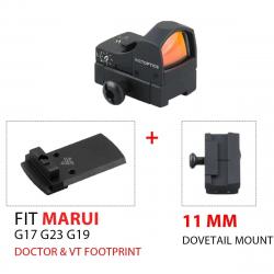 Viseur 1x22 Victoptics rouge 3,5 MOA - RDSL18 and VWPM-01