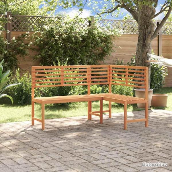 Banc d'angle de jardin 140 cm Bois solide d'acacia alsavelo