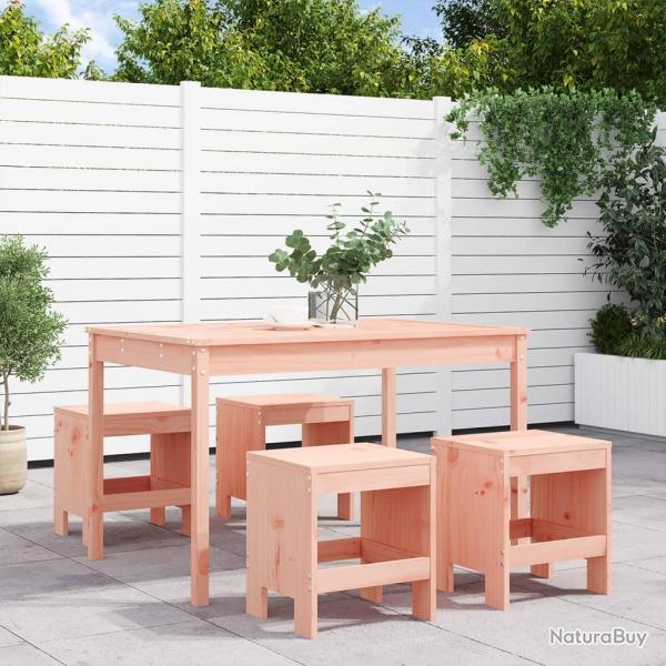 Ensemble  manger de jardin 5pcs bois massif Douglas alsavelo