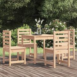 Ensemble à manger de jardin 5 pcs bois massif de pin alsavelo
