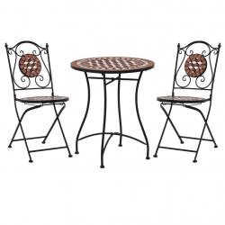 bistro 3 pcs mosaïque Carreau céramique Terre cuite alsavelo