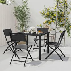 salle à manger d'extérieur 5 pcs Acier alsavelo