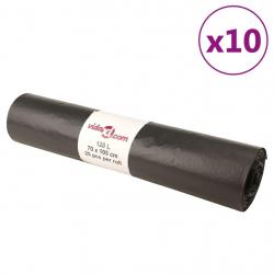 Sacs poubelles 250 pcs noir 120 L alsavelo