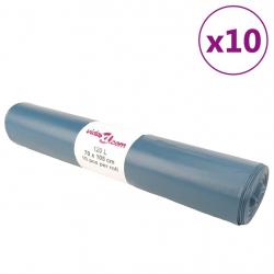 Sacs poubelles 100 pcs bleu 120 L alsavelo