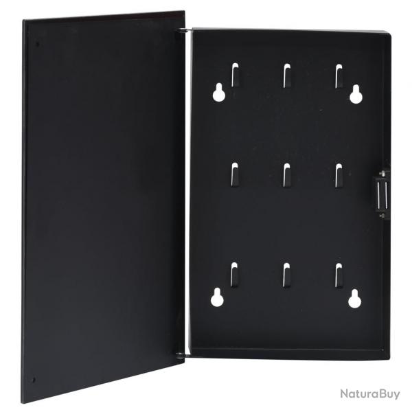 Bote  cls avec panneau magntique Noir 30x20x4 cm alsavelo
