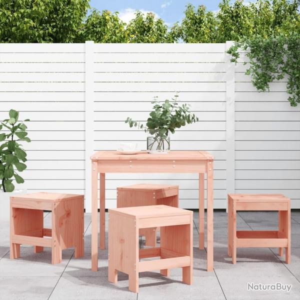 Ensemble  manger de jardin 5pcs bois massif Douglas alsavelo