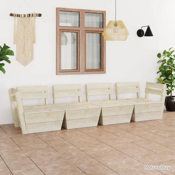 Canap palette  4 places de jardin Bois d'pica imprgn alsavelo
