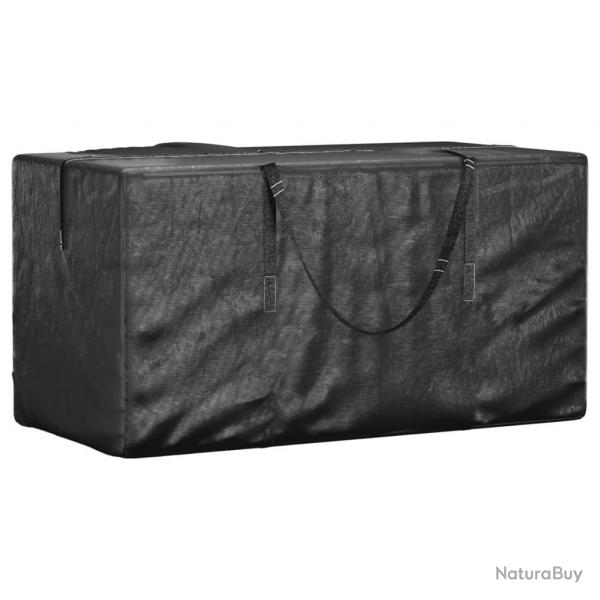 Sac de rangement pour sapin de Nol noir 150x75x75 cm PE alsavelo