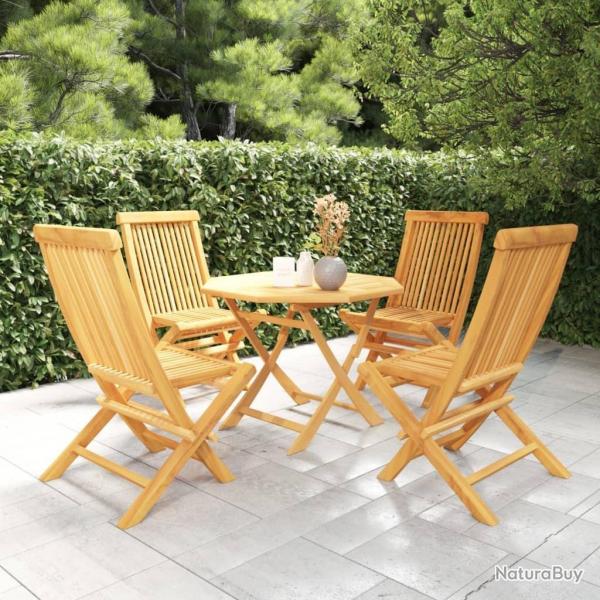 Ensemble  manger de jardin 5 pcs Bois de teck massif alsavelo