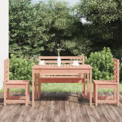 Ensemble à manger de jardin 4 pcs bois massif Douglas alsavelo