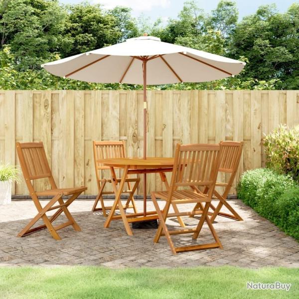 Ensemble  manger de jardin 5 pcs Bois d'acacia solide alsavelo
