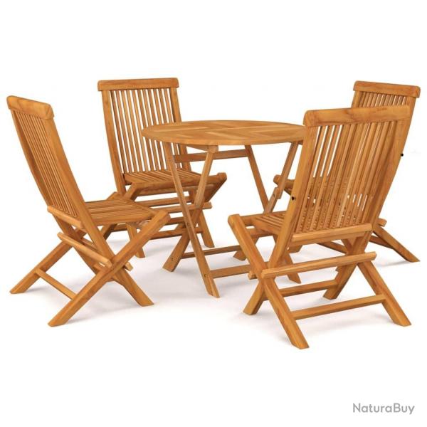 Ensemble  manger de jardin 5 pcs Bois de teck massif alsavelo