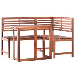 Mobilier de bistro 2 pcs Bois d'acacia massif alsavelo