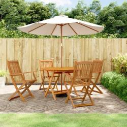 salle à manger de jardin 5 pcs bois d'acacia solide alsavelo