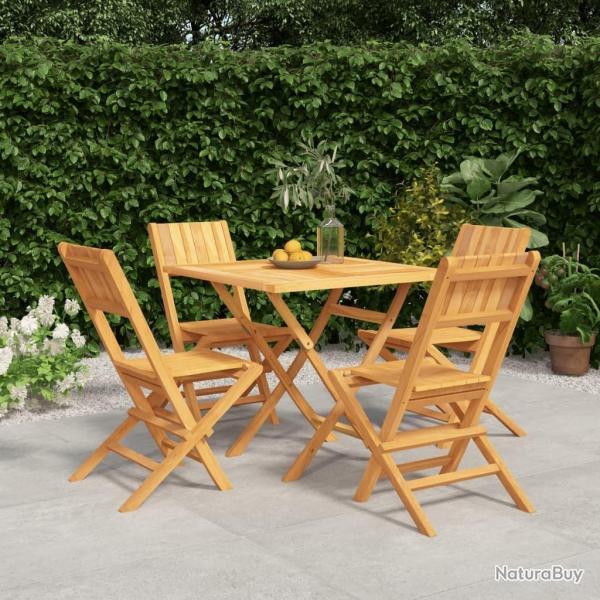 Ensemble  manger de jardin 5 pcs Bois de teck massif alsavelo