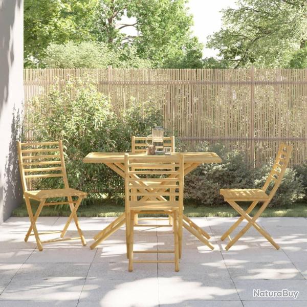 Ensemble  manger de jardin 5 pcs bambou alsavelo