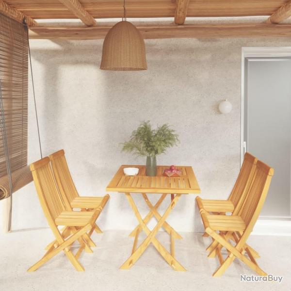 Ensemble  manger de jardin 5 pcs Bois de teck massif alsavelo