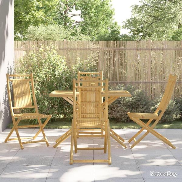 Ensemble  manger de jardin 5 pcs bambou alsavelo