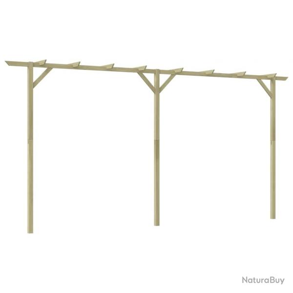 Pergola de jardin 410 x 40 x 203 cm Bois alsavelo