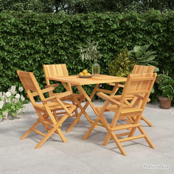 Ensemble  manger de jardin 5 pcs Bois de teck massif alsavelo