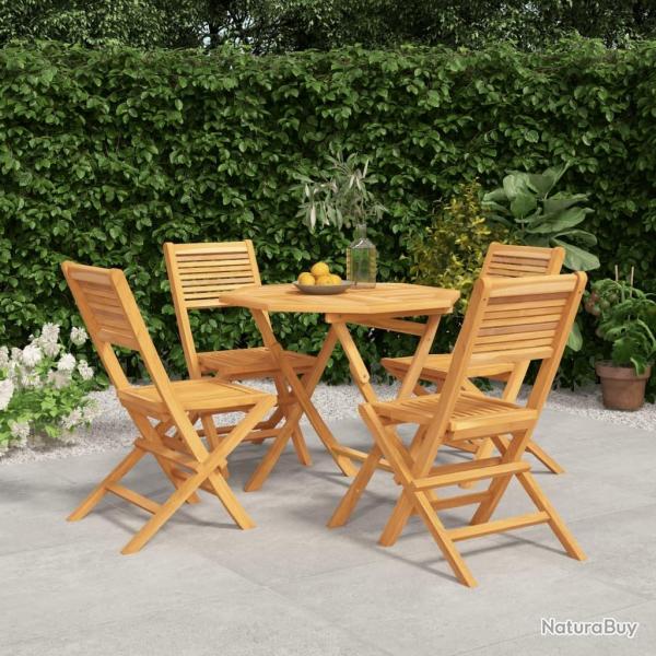 Ensemble  manger de jardin 5 pcs Bois de teck massif alsavelo