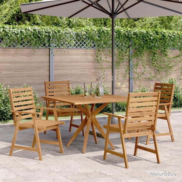 Ensemble  manger de jardin 5 pcs Bois d'acacia solide alsavelo