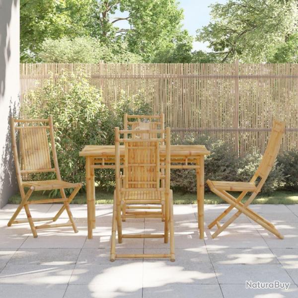Ensemble  manger de jardin 5 pcs bambou alsavelo