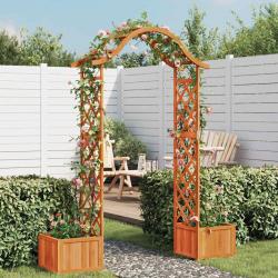 Pergola de jardin avec jardinière Bois pin massif alsavelo