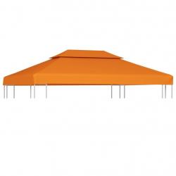 Recouvrement de remplacement d'auvent 310 g/m² Orange 3x4 m alsavelo