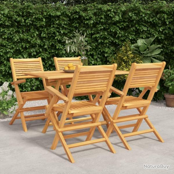 Ensemble  manger de jardin 5 pcs Bois de teck massif alsavelo