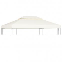 Recouvrement de remplacement d'auvent 310 g/m² Blanc crème 3x4m alsavelo