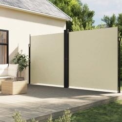 Auvent latéral rétractable Crème 220x1200 cm alsavelo