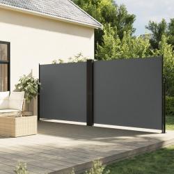 Auvent latéral rétractable anthracite 180x1000 cm alsavelo