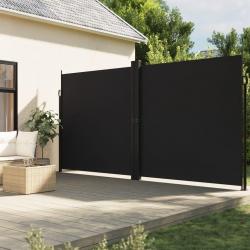 Auvent latéral rétractable noir 220x1000 cm alsavelo