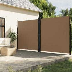 Auvent latéral rétractable taupe 220x1200 cm alsavelo
